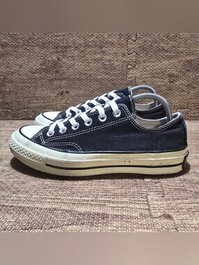 Converse Chuck 70 Ox Low Black White Canvas Womens Size 7 Sneakers Shoes Low Top